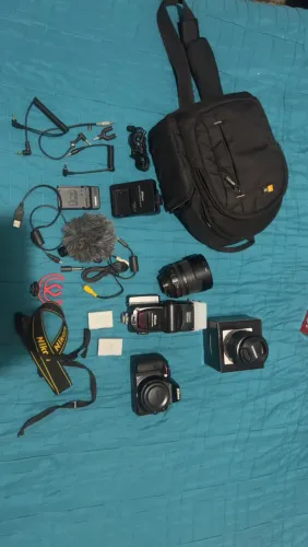 Camera nikon D5300+lentes e acessórios