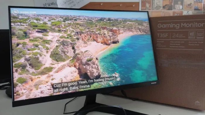 Monitor Samsung T35F 24? Full HD IPS 75Hz - Caixa e Nota Fiscal