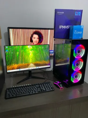 Computador gamer Intel core i3 10105 4.3ghz 16gb ddr4 256gb Rx 580 8gb 