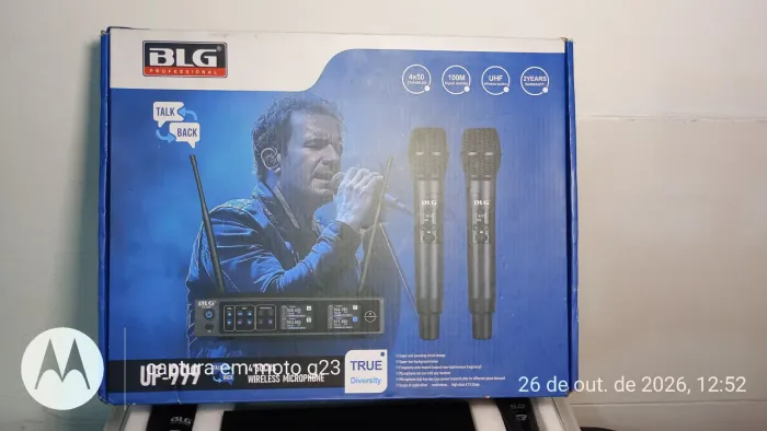 Microfoneduplo sem fio Talk Back BLG UF 999