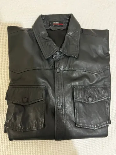 Camisa/jaqueta em couro masculina Aramis 