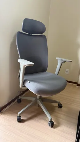 Cadeira de Escritório Ergonômica Elements Astra PRO V2 Cinza