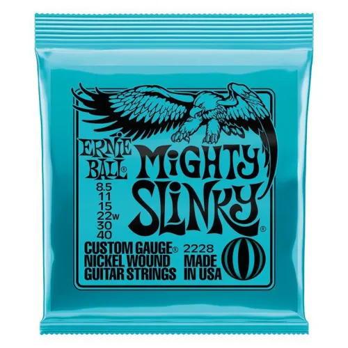 ERNIE BALL MIGHTY SLINKY 2228 - CALIBRE 08.5