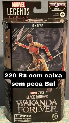 Okoye marvel legends com caixa pantera negra 2 