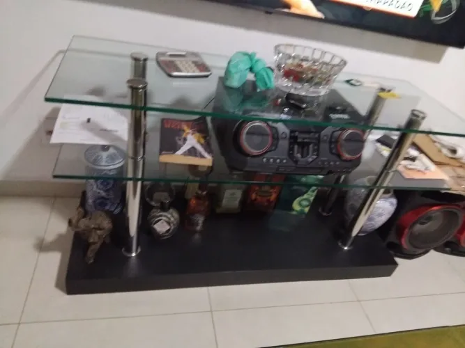 Rack de vidro