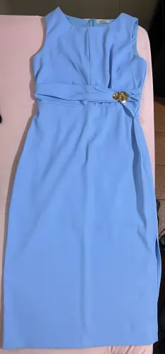 Vestido azul Moirai