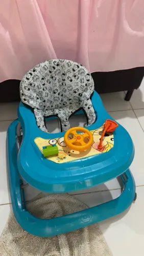 Andador Infantil Tutti Baby Safari Azul - Conservado