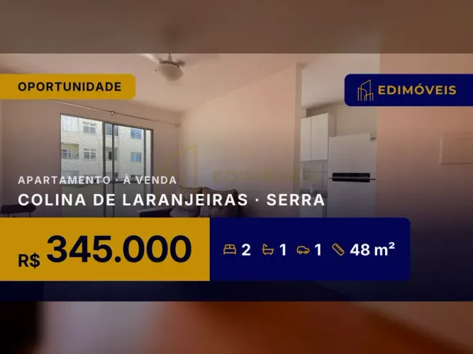 Apartamento 2 quartos na Colina de Laranjeiras, ideal para quem busca qualidade de vida