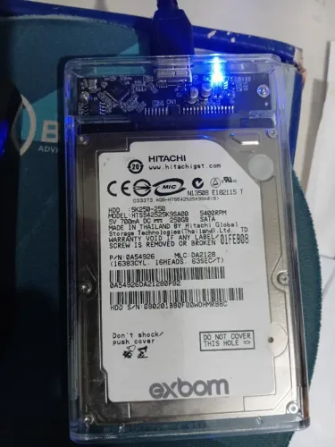Hd Externo 250 gb vendo / novo