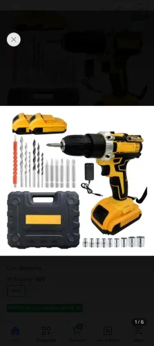 FURADEIRA/PARAFUSADEIRA SEM FIO + KIT COMPLETO ?