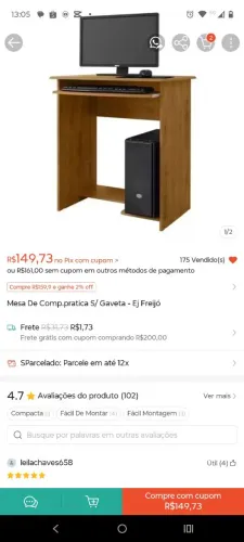 Mesa de computador