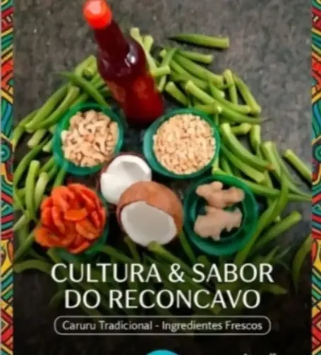 Comida baiana: caruru, vatapá, frango e feijão-fradinho