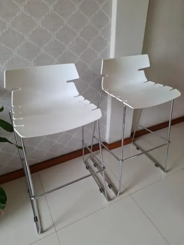 Kit 2 Banquetas altas de cozinha/bar/bancada<br>