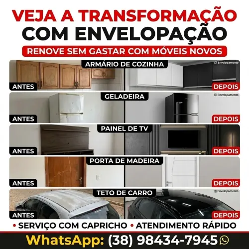 TRANSFORME SEUS MÓVEIS COM ENVELOPAMENTO