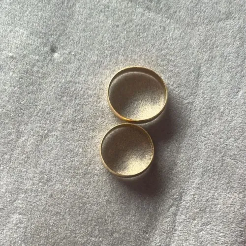 Aliança 18k usada
