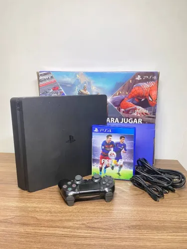PS4 Slim 1 TERA, em estado de novo.