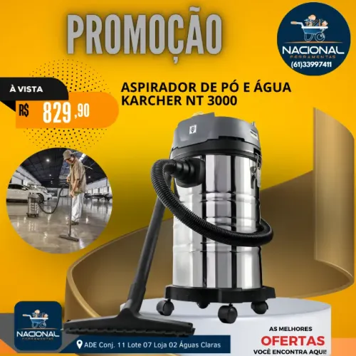 Aspirador de Pó e Água NT 3000 Kärcher