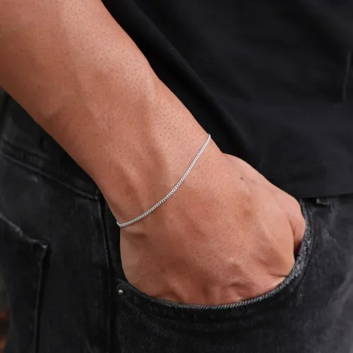Pulseira Grumet 2 mm Prata 925