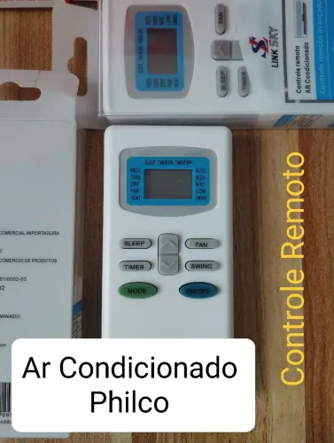 Controle remoto para ar condicionado split Philco