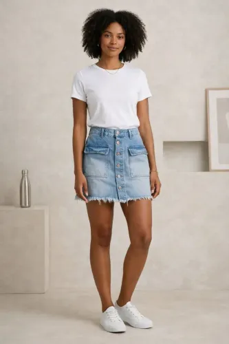 Saia jeans Tam 42