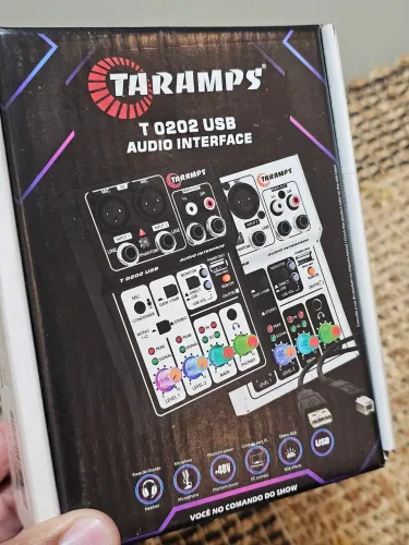 Mesa De Som Interface De Áudio Stereo Usb Taramps T0202