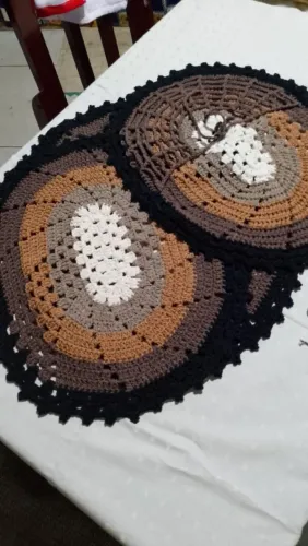 Conjunto de banheiro em Crochê 