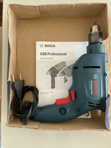 Máquina furadeira parafusadeira nova BOSCH ORIGINAL AUTO-REVERSO Profissional 110watt
