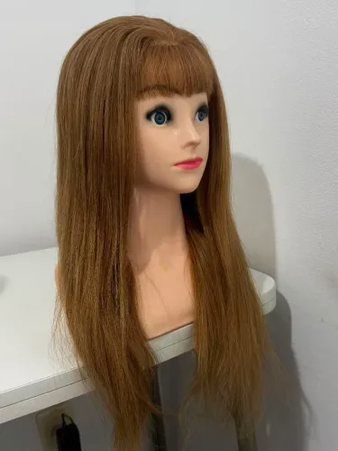 Boneca tamanho real para treino penteados/ cortes