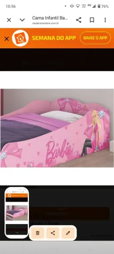 Cama infantil barbie
