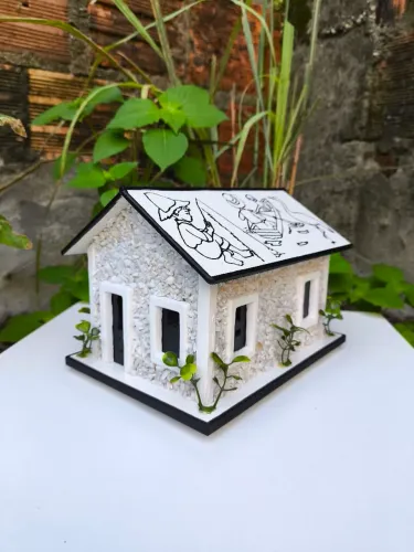 Cofre Artesanal Sustentável e Decoração Varejo e Atacado Branco 
