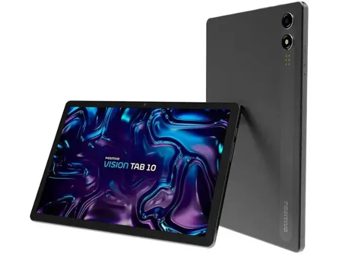 Tablet Positivo Vision Tab 10,1" 128GB 4GB RAM Android 13 Octa Core Wi-Fi 4G