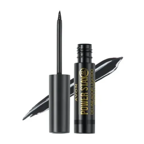 Delineador Líquido Preto Power Stay Avon 72 horas
