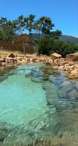 Pedras pra piscina natural