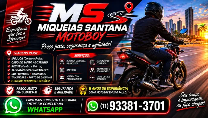 Motoboy ou mototáxi particular