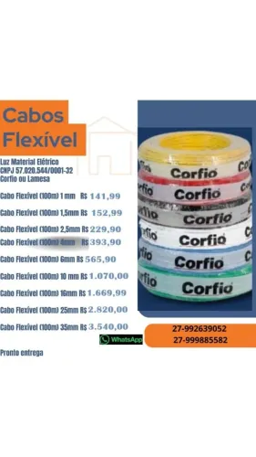 Vende-se Cabos flexíveis 