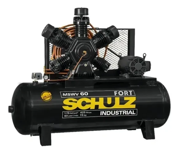 Compressor de ar elétrico Schulz Fort MSWV 60/425 425L 15hp