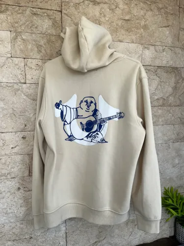 Moletom importado True Religion bege tamanho M