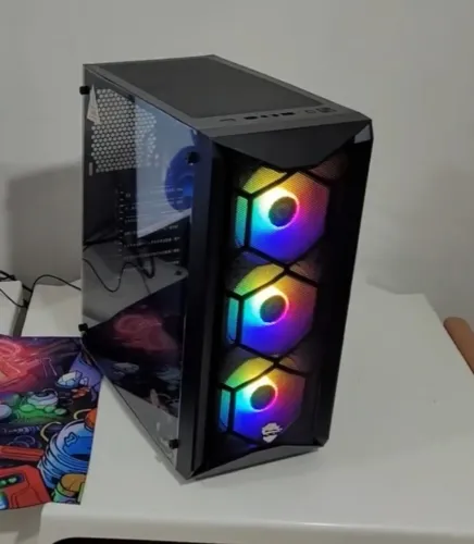 Gabinete Gamer novo lacrado 3 fans