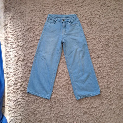 Calça Jeans wide leg Tam 12