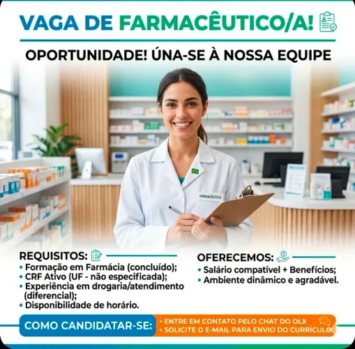 Farmacêutico  - Vaga