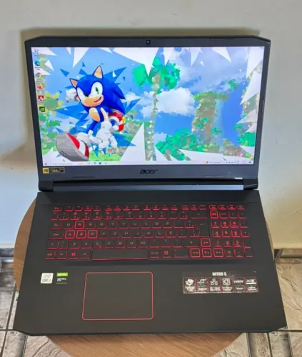Notebook Gamer Acer Nitro 5 - i7 de 10 Ger.- Mem. de 16GB - SSD NVME 512gb - GTX 1650 - 17