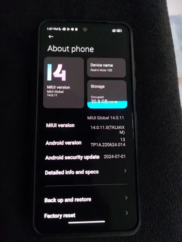 Smartphone Redmi Note 10S