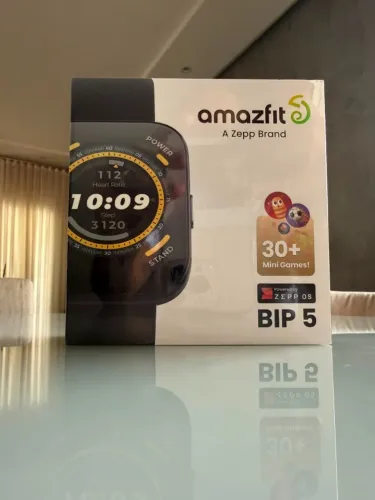 Amazfit Smartwatch Bip 5 Preto 1,91 Gps Alexa Bluetooth