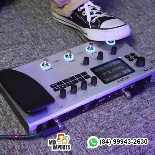 Pedaleira Mk300 Mvave p/ guitarra - Pedal de efeitos Mk 300