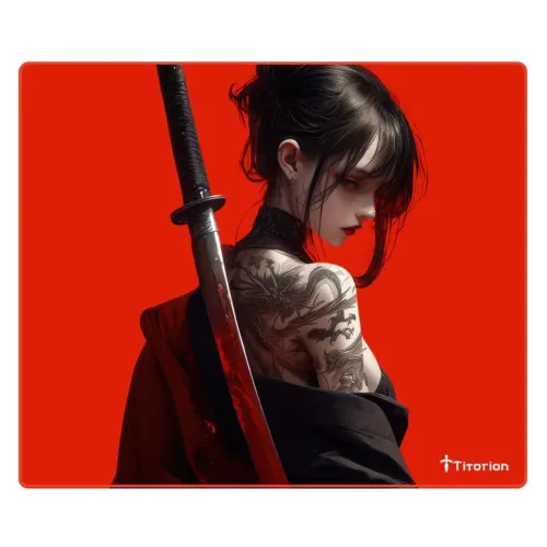 Mouse Pad Titorion APEX SOFT Control 490x420x4mm - RED GIRL