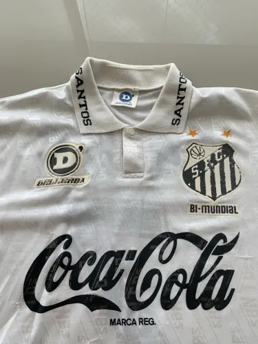 Camisa do Santos de jogo 1993 Dell?Erba