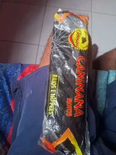 Raio dianteiro inox pra freio a tambo aro 18 fan ybr 