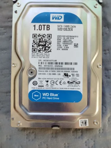 HD 1 Terabyte Wd BLUE 7200rpm.