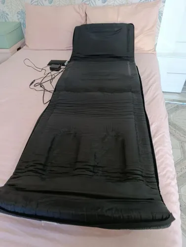 Manta massageadora com aquecimento.