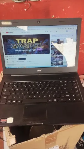 notebook Positivo Sim+ bateria não segura carga ligar direto HD 500 Ram 4 gigas windows 7 